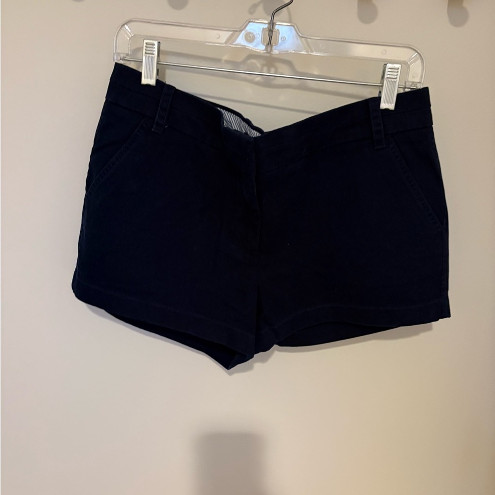 J. Crew Women's High Waist Navy Shorts